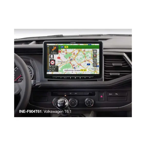 Alpine INE-F904T6.1 9 inch navigatie  voor VW Transporter T6.1